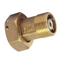Американка латунная для счетчика с клапаном 3/4"х1/2" TIM